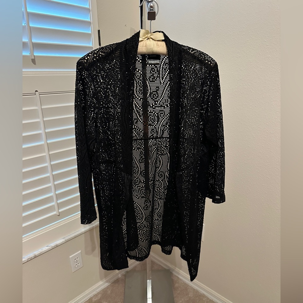 Elegant Black Women's Catalina Cover Up, Beach Wear, Size LG, Lightweight, Sexy